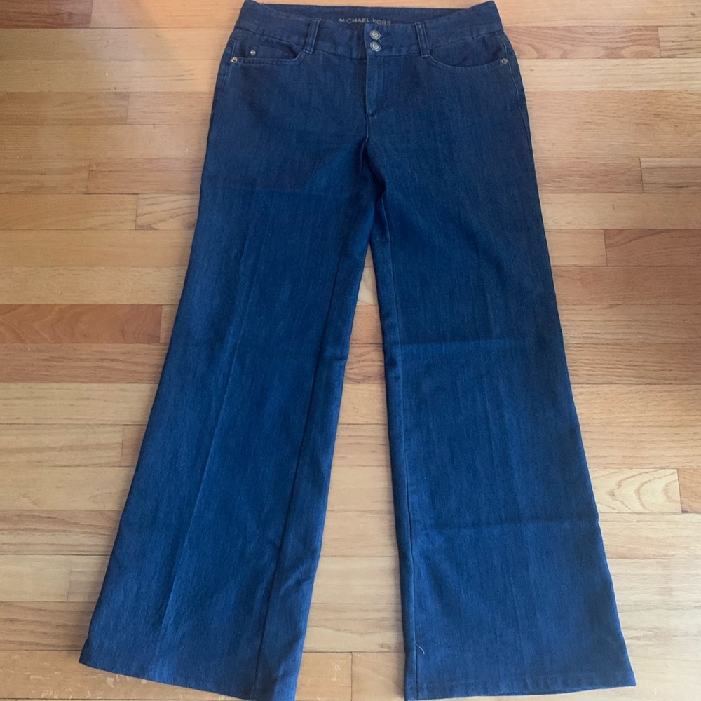 Denim dress pants